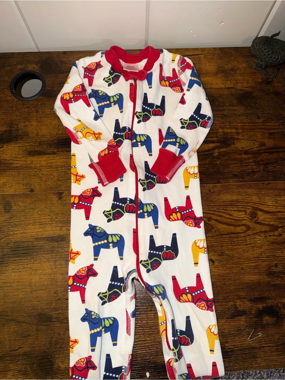 Hanna Andersson Dala Horse Organic Cotton Sleeper 18–24M